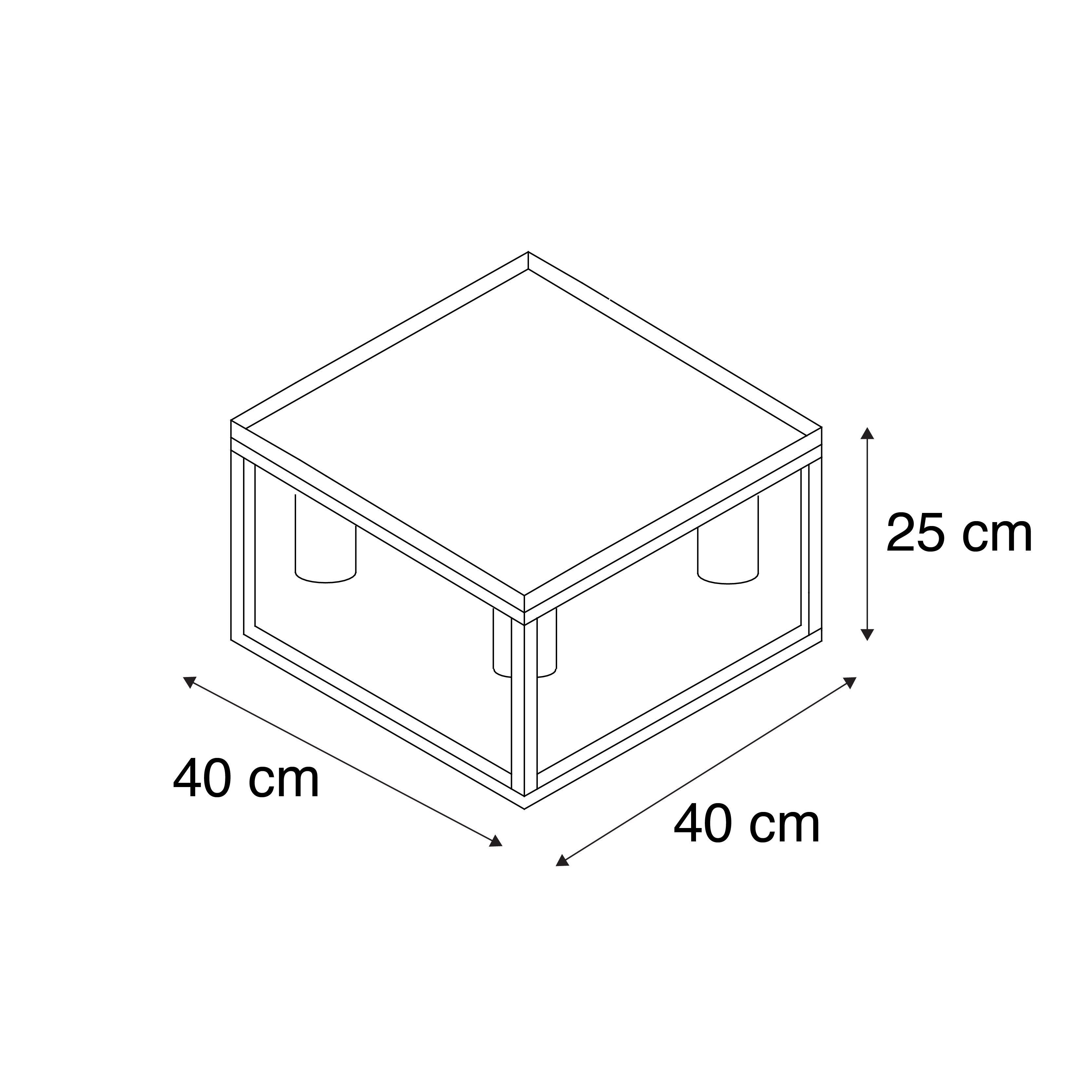 Industriële plafondlamp zwart 40 cm 4-lichts - Cage