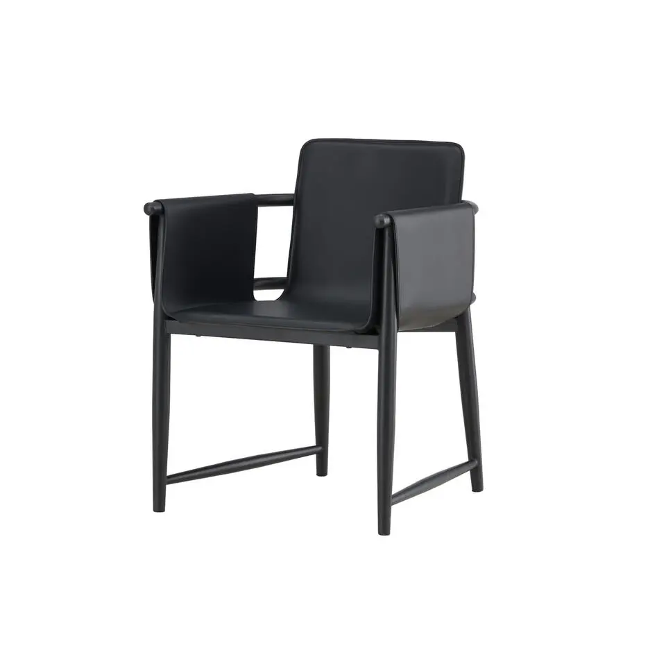Fauteuil Zwart Metaal - 61x60x78cm - Bjäre
