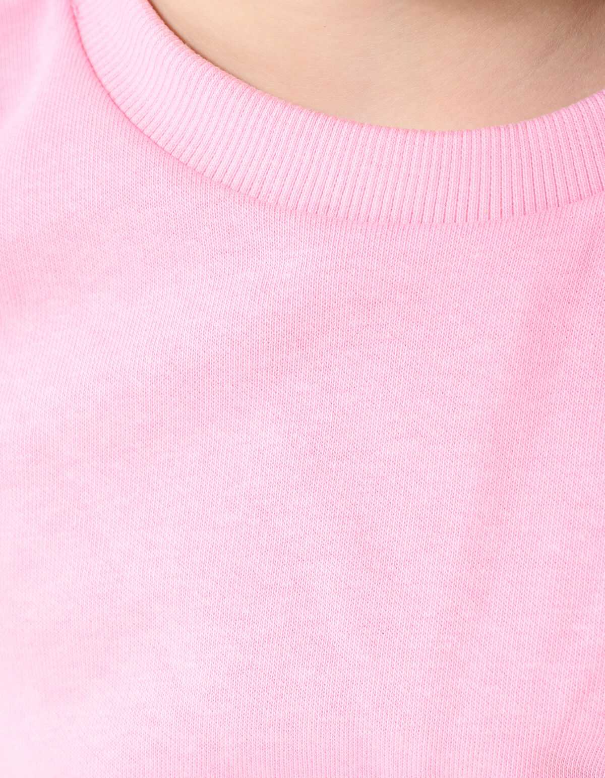 Ruffle Sweat Top Lichtroze