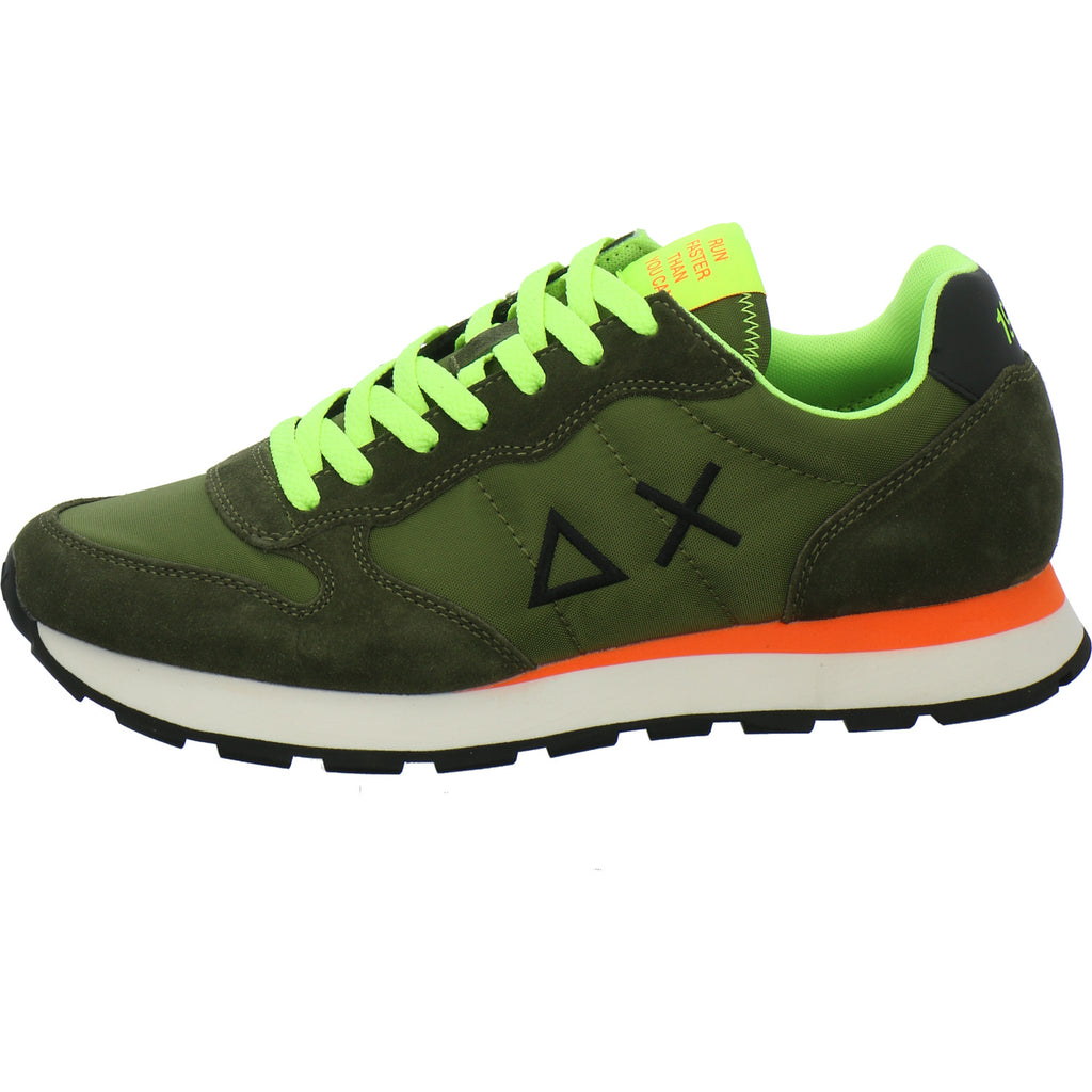 SUN68 Sneaker Herren Tom Fluo oliv