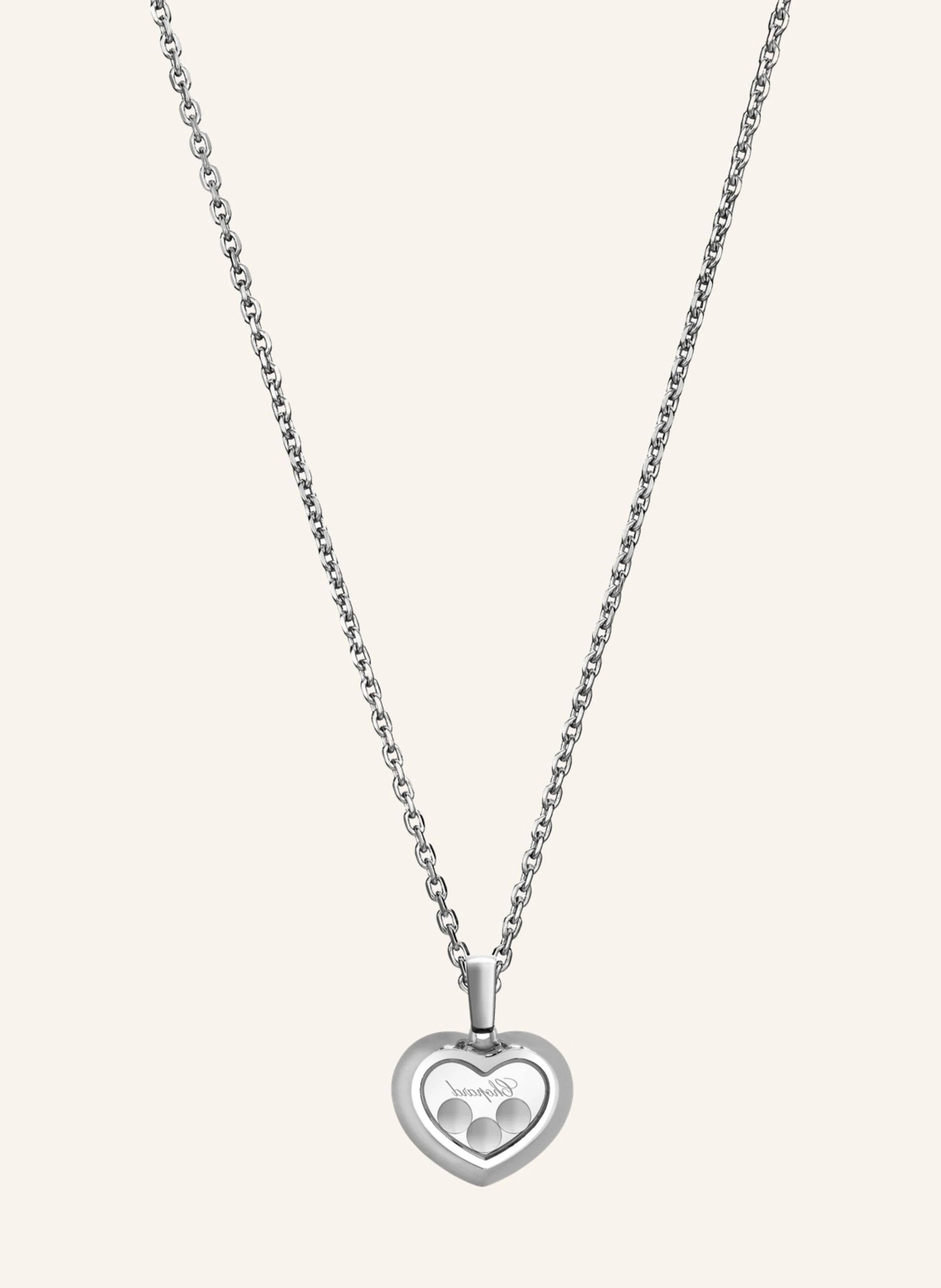 Chopard Anhänger HAPPY DIAMONDS ICONS Anhänger aus 18 Karat Weißgold und Diamanten