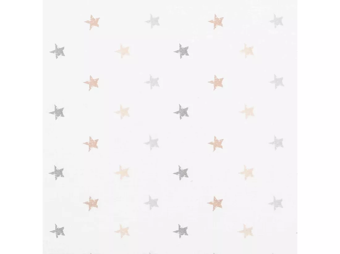 Drap plat bébé coton bio mini étoiles 118x180