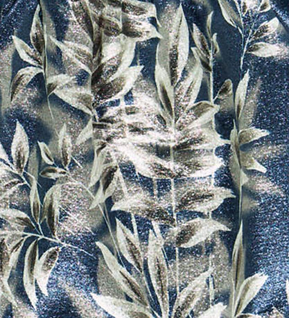 Christina Rohde Rock - Blau m. Silber Blätter