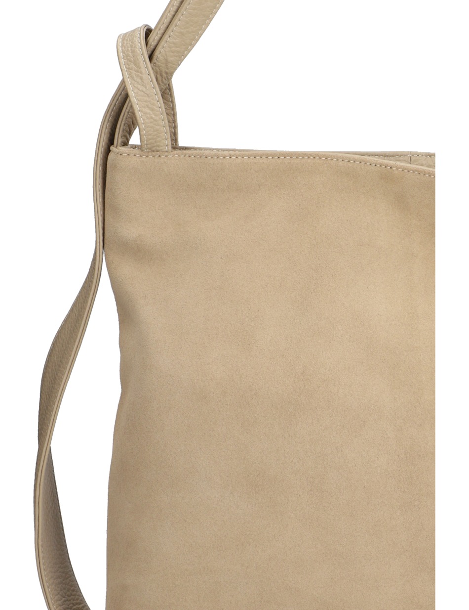 Veloursleder Hobo Bag