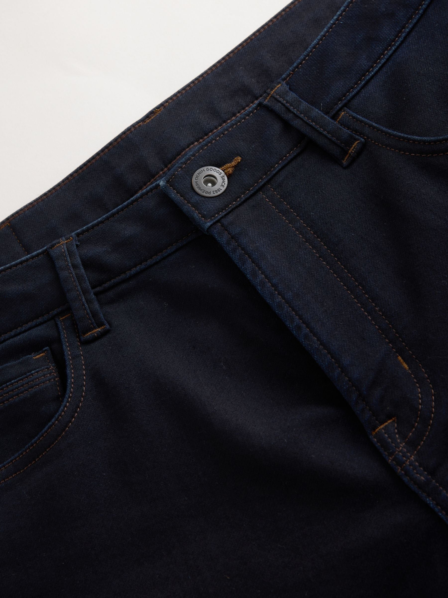 Indigo blauwe wassing - Straight fit - Comfortabele stretchjeans