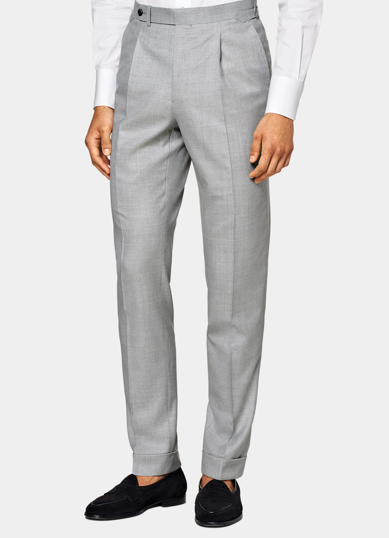 Costume sur mesure Custom Made gris clair