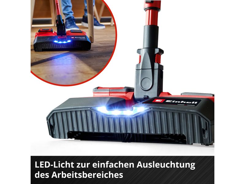 Einhell Akku-Besen TE-FS 18 Li-Solo Akku-Besen mit 250 mm breite Reinigungsbürste