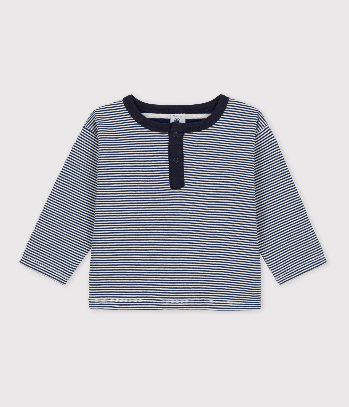 Tee-shirt manches longues bébé milleraies en tubique