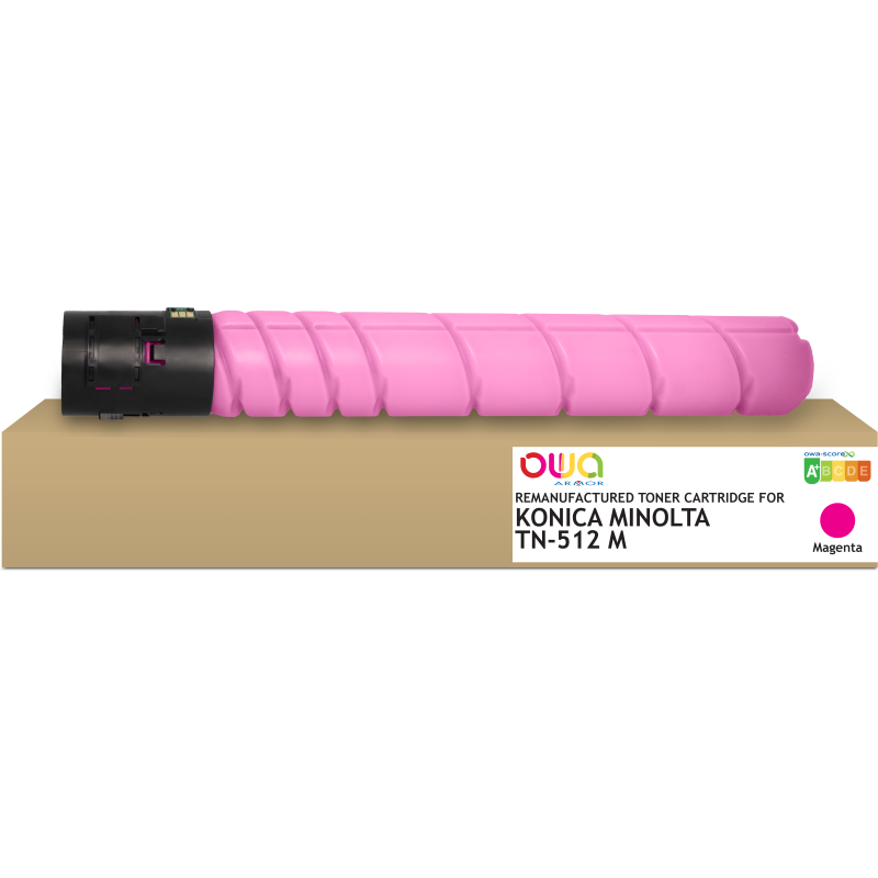 Toner remanufacturé OWA - standard - Magenta - pour KONICA MINOLTA TN-512M, KONICA MINOLTA TN-512M