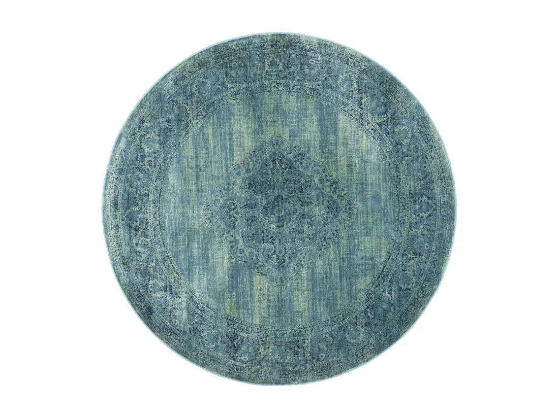 Tapis Turquoise & Multi 183 X 183 cm - Olivia
