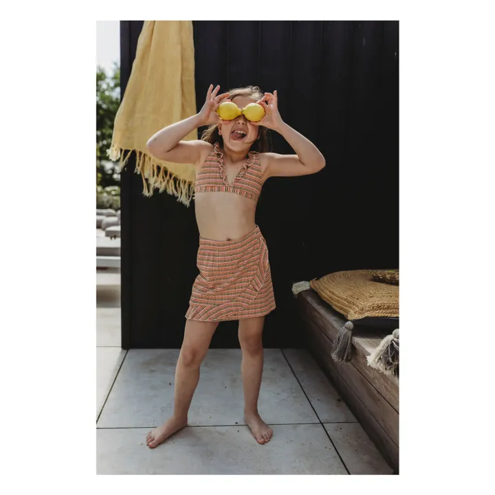 Beachlife Jupe Rayée | Rose