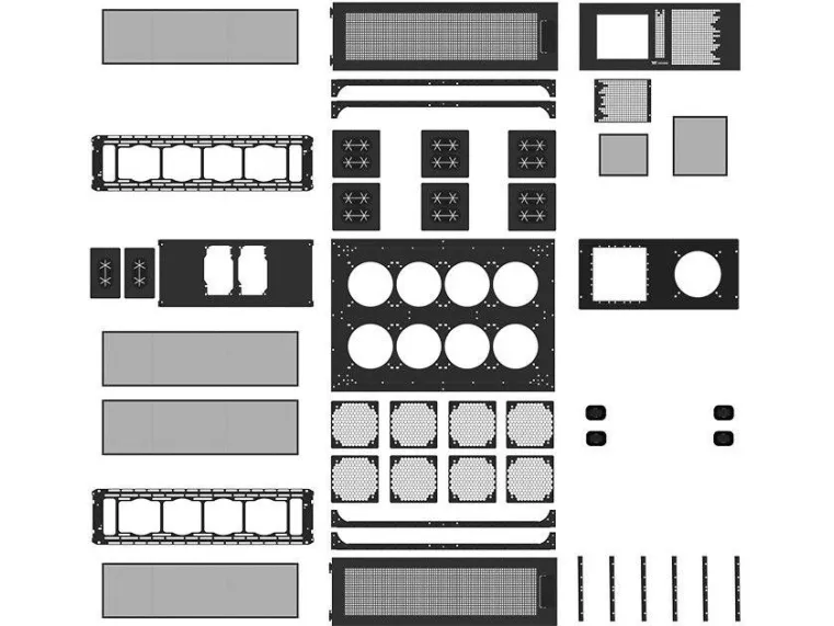 Thermaltake Core P200, PC, SPCC, Sort, 120,140,200 mm, Thermaltake W200, 475 mm