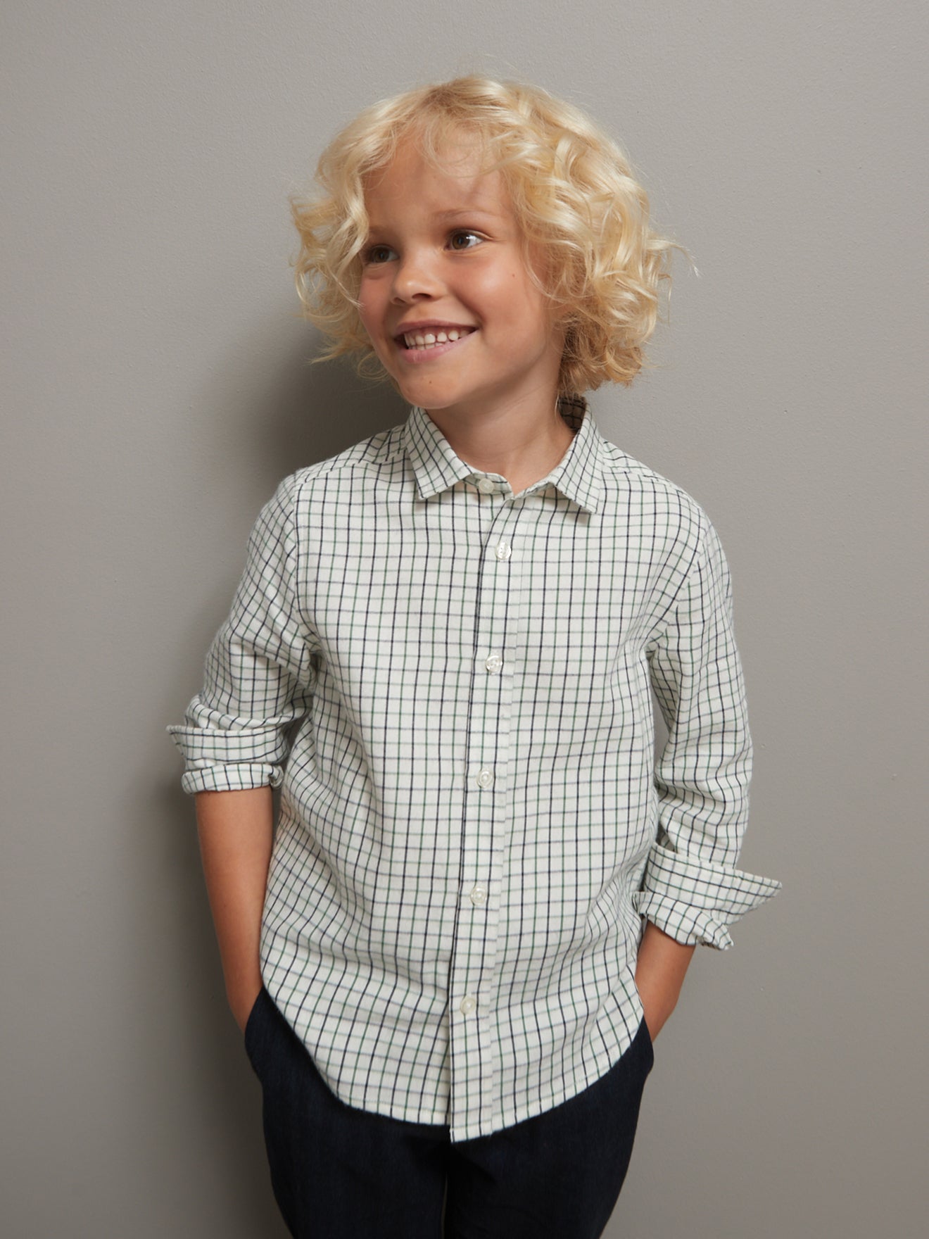 Chemise Garçon à carreaux Tattersall