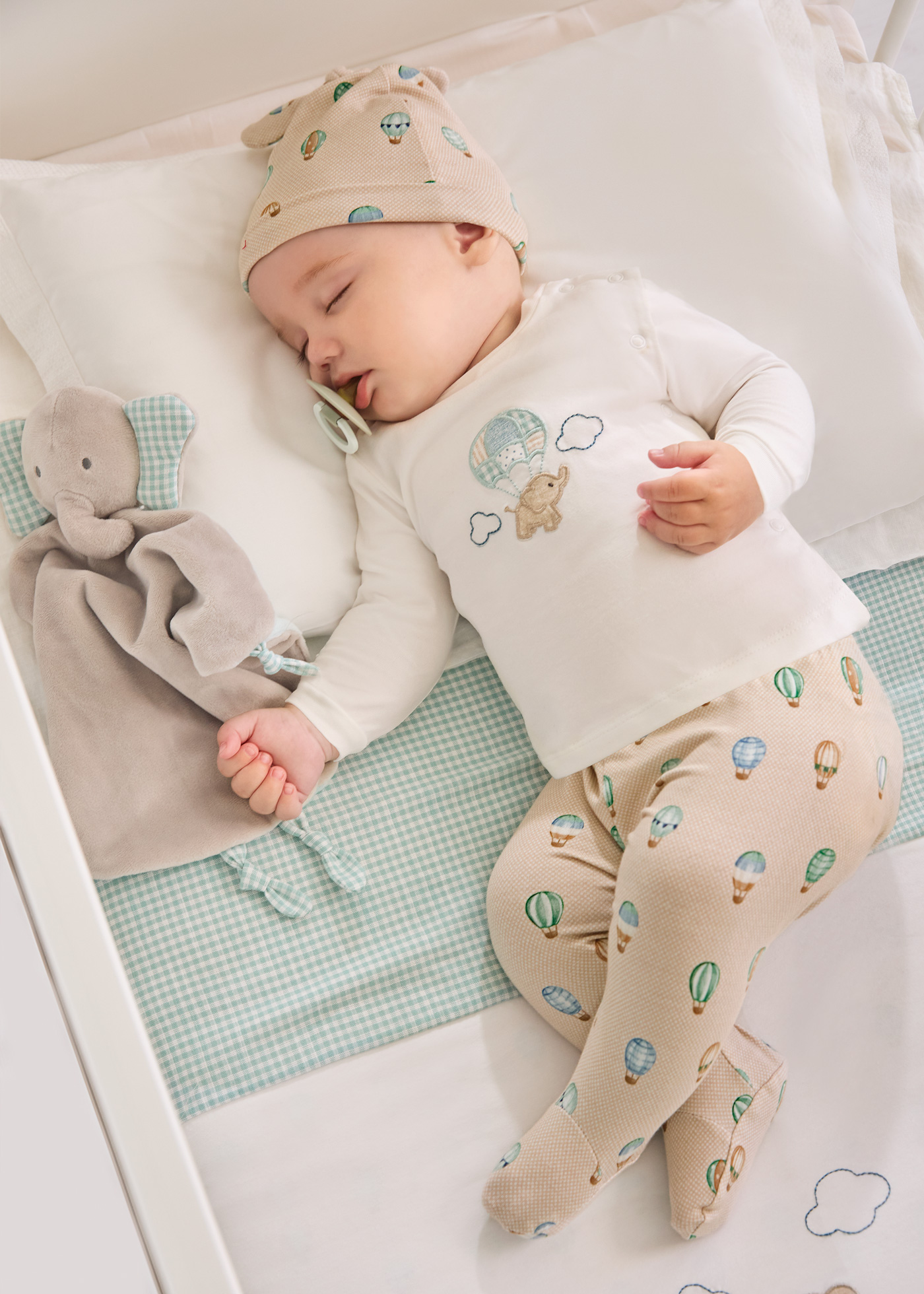 Conjunto de 3 peças Better Cotton para recém-nascidos, cor Sky