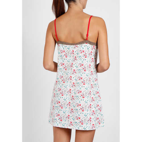 Admas - Babydoll Rosa Marfil romántico Blanco