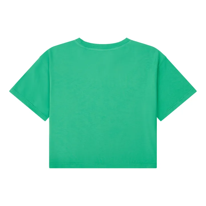 SMALLABLE BASICS T-Shirt Boxy Fille Coton Bio | Vert