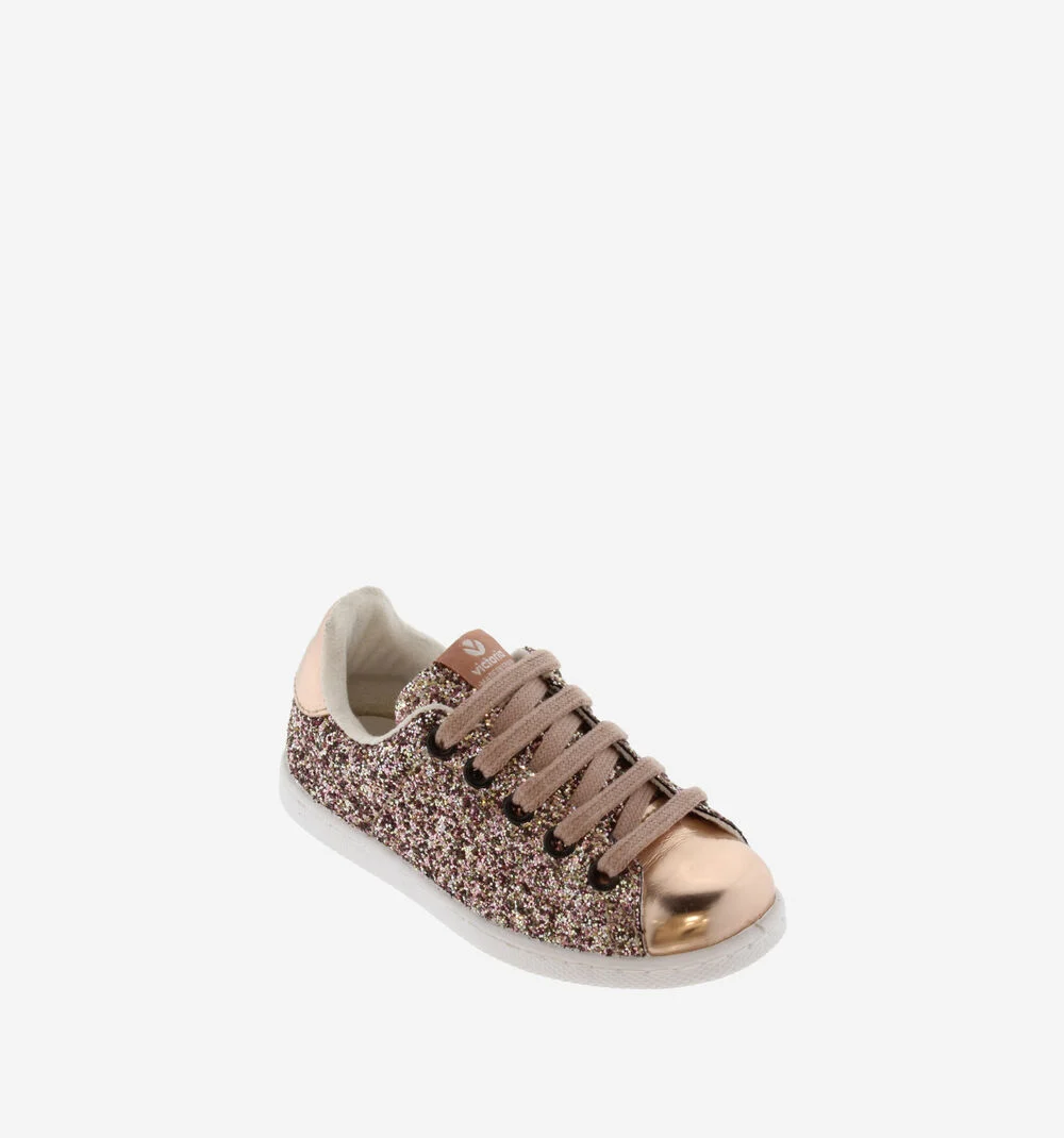 TENIS VICTORIA GLITTER Baskets glitter pour femme ROSA