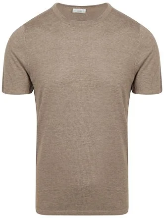Profuomo T-Shirt Knitted Taupe PPWT10005B-H3 kopen