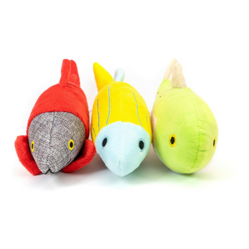 Jouet pour chien pitusa poisson polyester feuille de mousse polypropylène