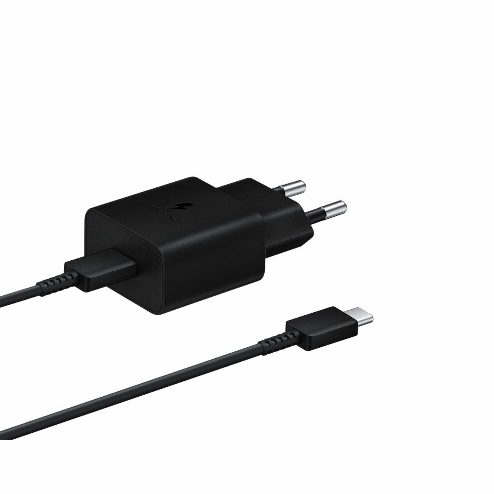 Chargeur Secteur 15W USB C (avec câble) Coloris Noir SAMSUNG EP-T1510XBEGEU