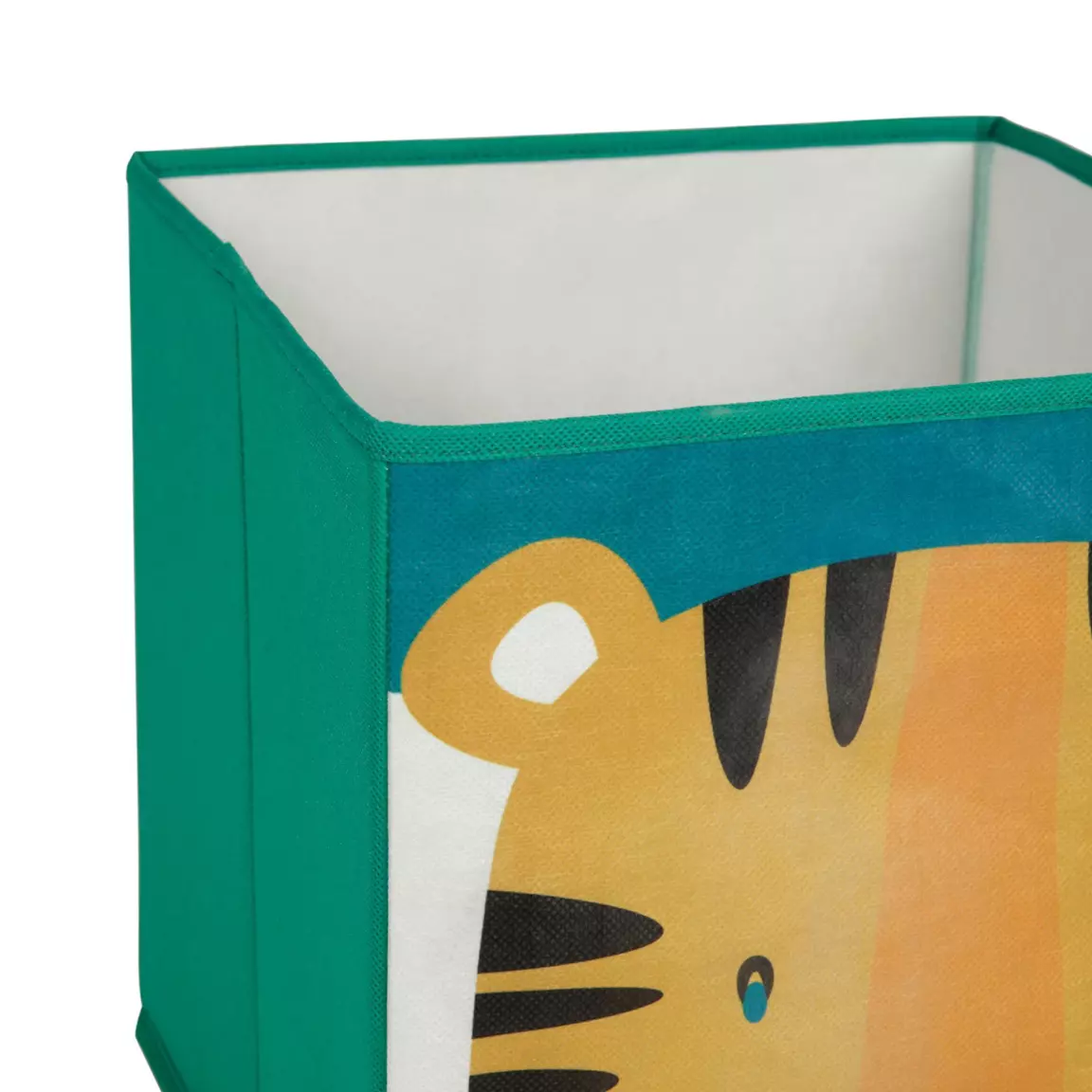 Panier de rangement enfant (29 x 29 cm) Tigre Vert
