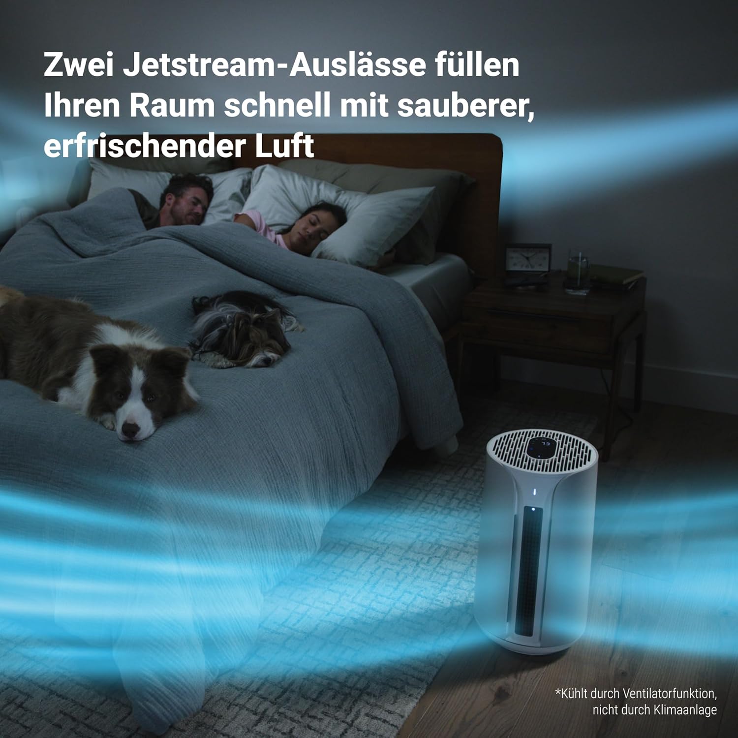 BLUEAIR 3-in-1 Luftreiniger: Kühlen, Heizen, Reinigen – HEPA Silent Luftreiniger für Zuhause, Haustiere, Allergien, Staub, Rauch, Gerüche, Blueair ComfortPure T10i
