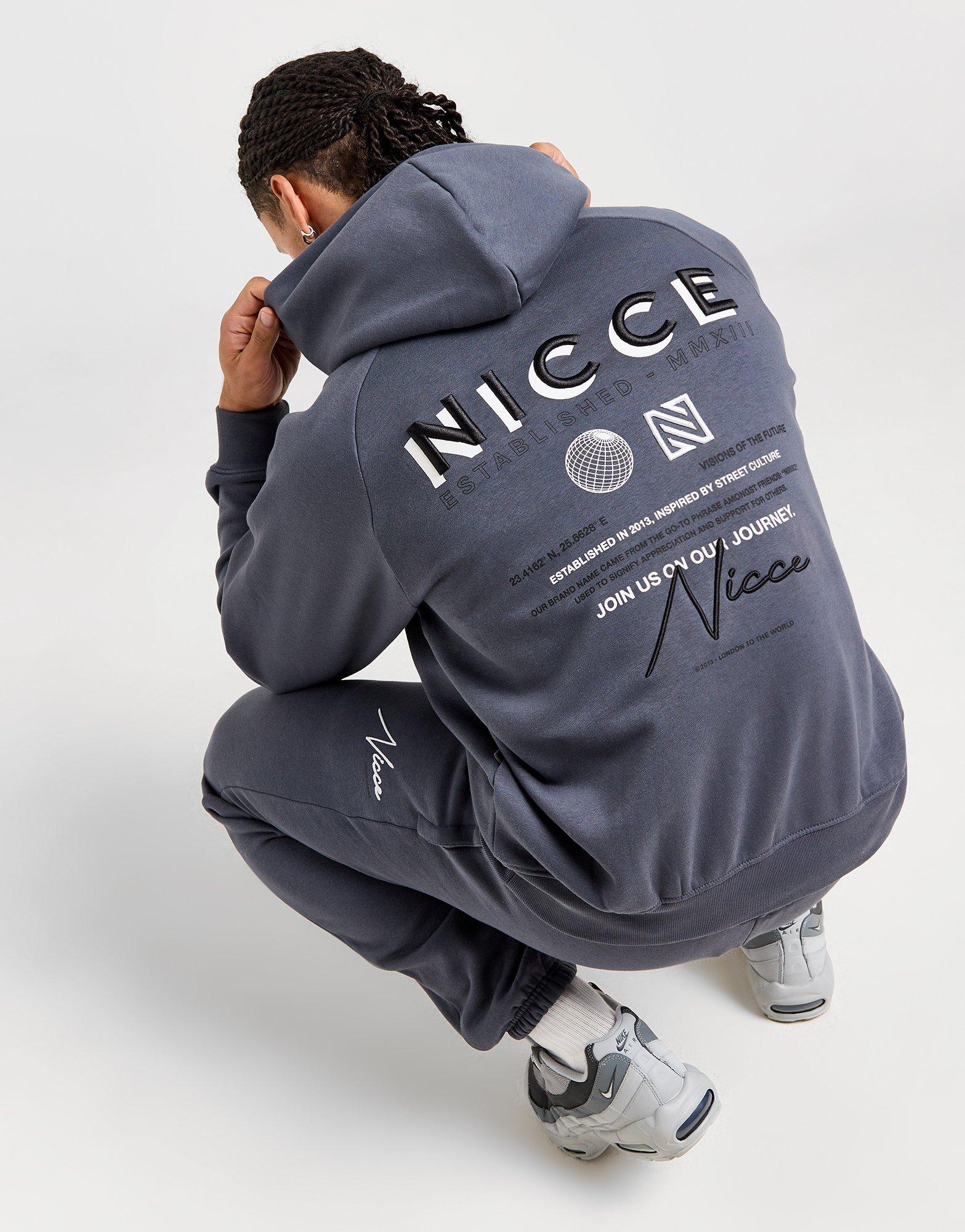 Nicce Sweat à Capuche Multi Logo Script Homme