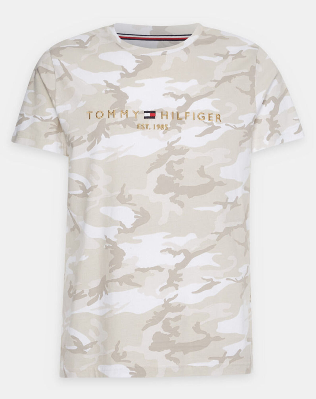Tommy Hilfiger T-Shirt Tommy Logo camouflage beige clair