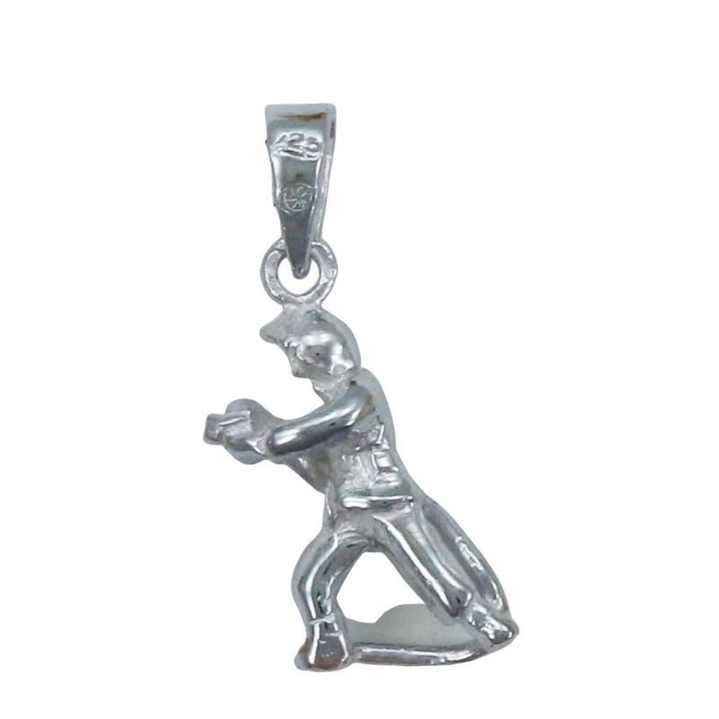 Pendentif pompier - Argent massif