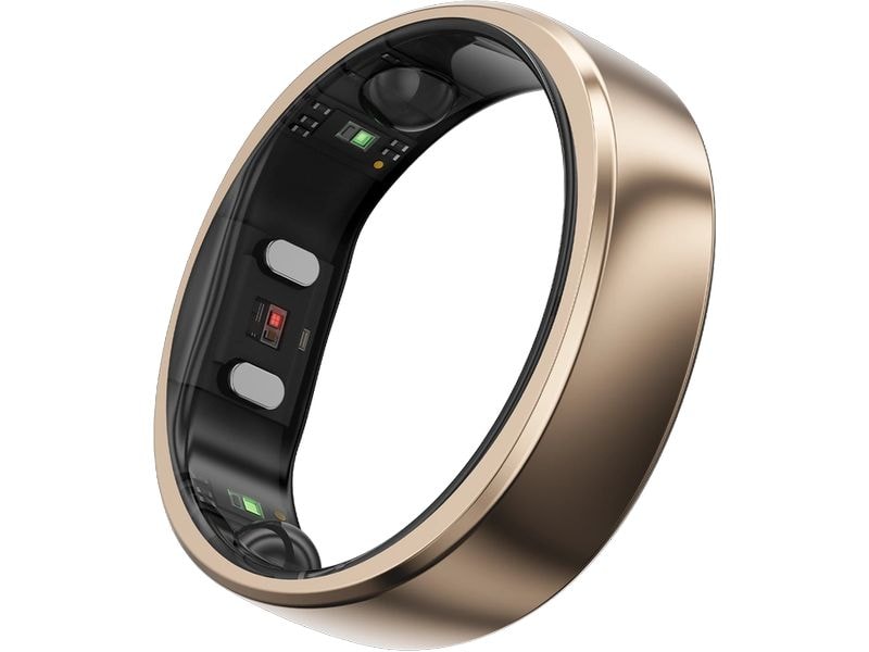 RingConn Smart Ring Gen 2 Air Grösse 7 Gold Eleganter Smart Ring für die Gesundheitsüberwachung