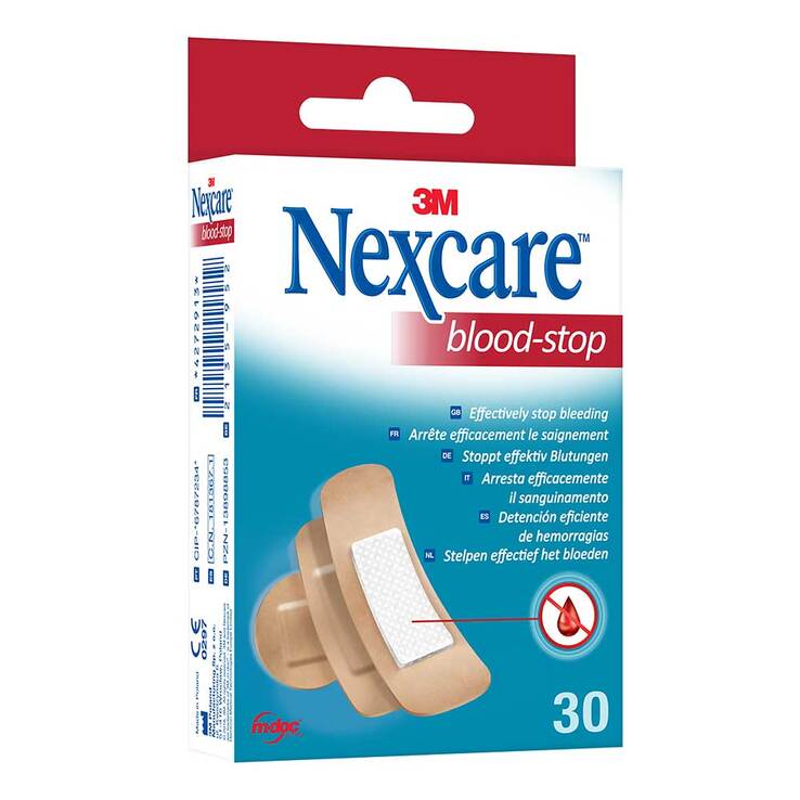 Nexcare blood-stop Pflasterstrips 3 Grö.gemischt, 30 St