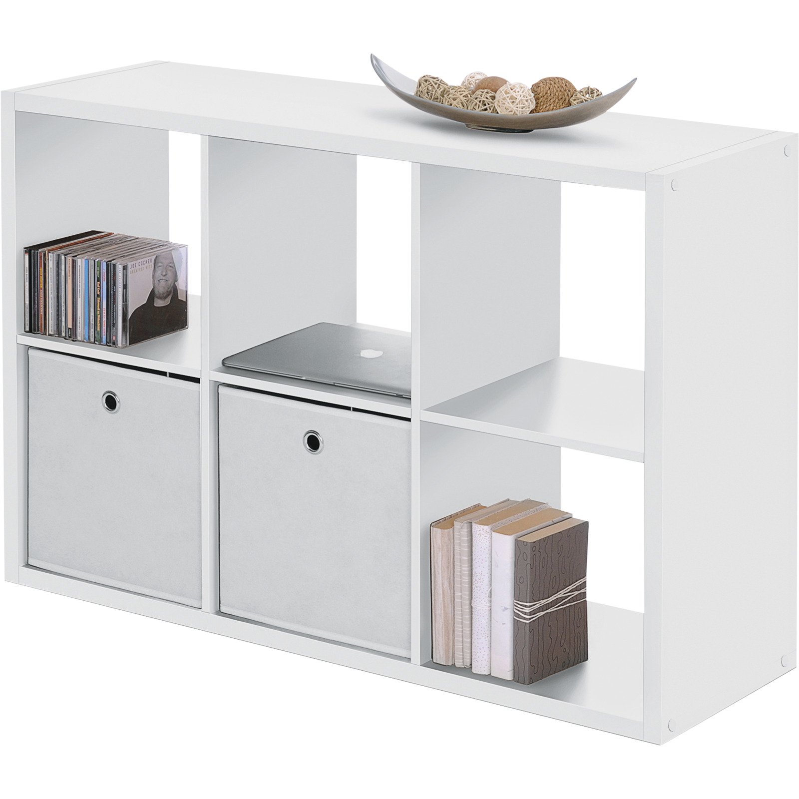 Regal Max Dekor 73 x 107 x 33 cm weiss