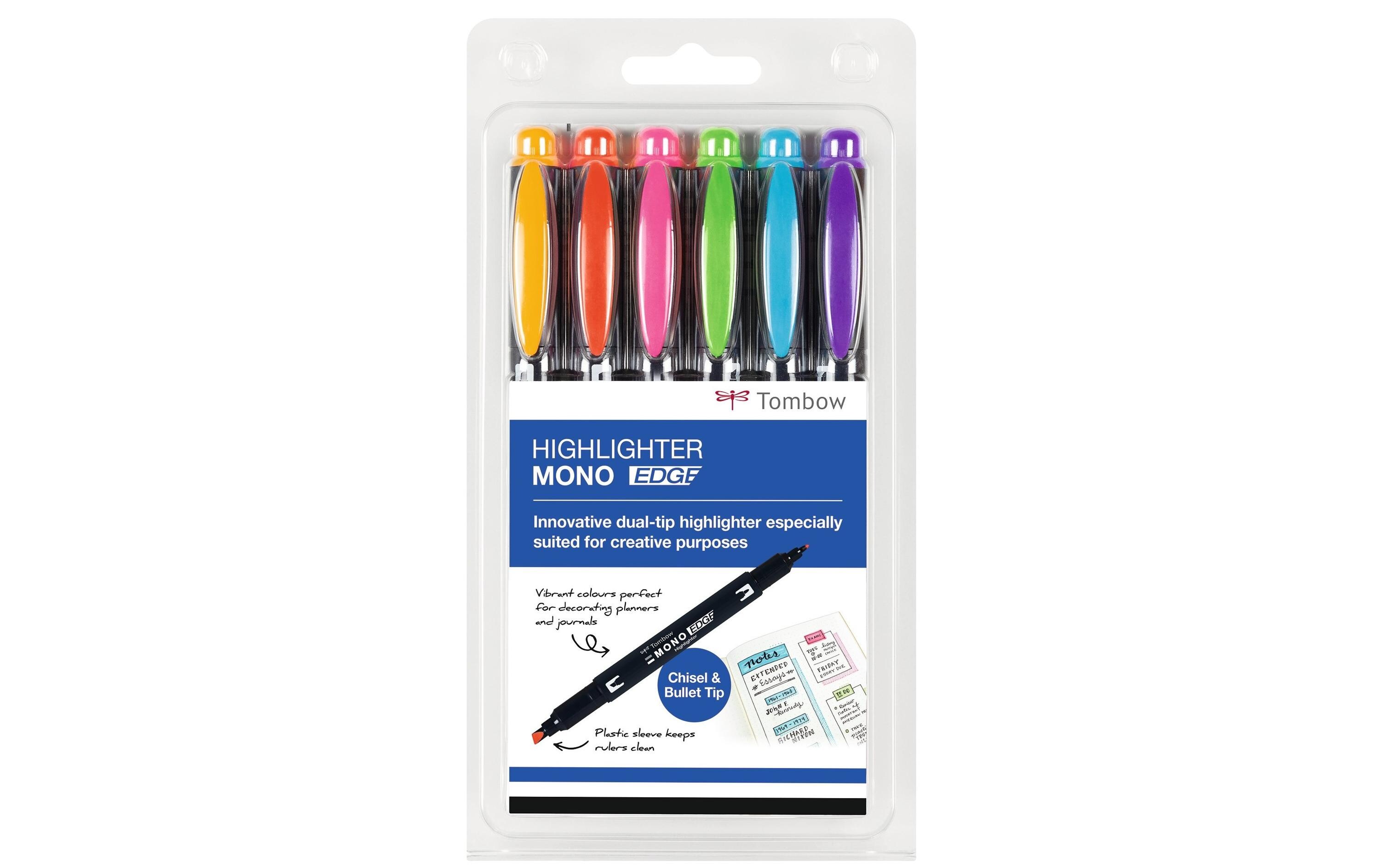 Textmarker MONO EDGE, 6er-SetTextmarker mit zwei Spitzen