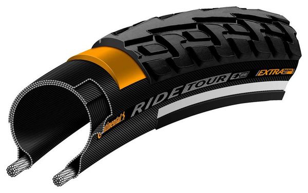 Pneu Continental Ride Tour 26'' Tubetype Rigide Extra PunctureBelt E-Bike e25