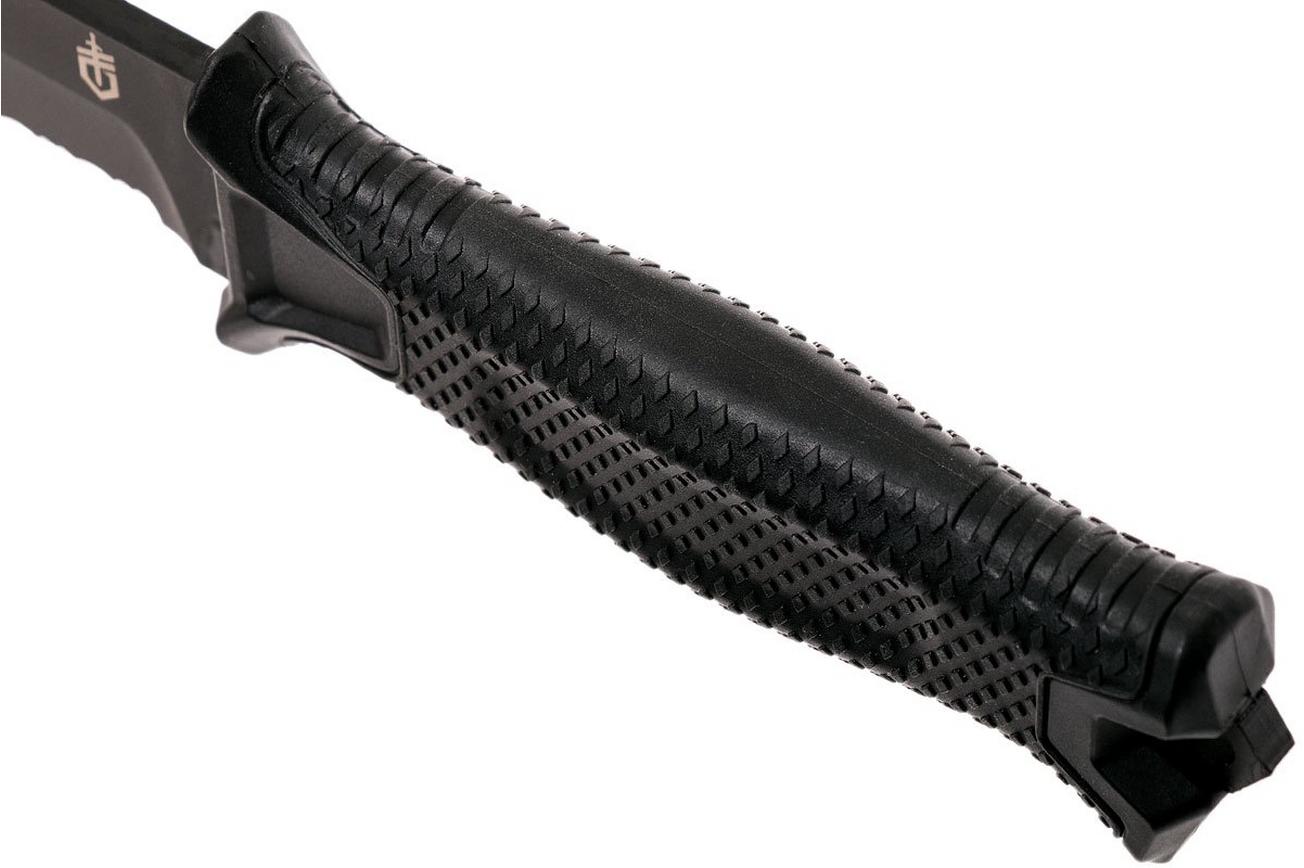 Gerber Strongarm Fixed Blade Black SE 30-001060N deels gekarteld, vaststaand mes