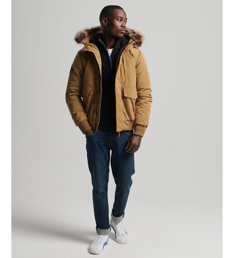 Jaqueta bomber Everest marrom da Superdry