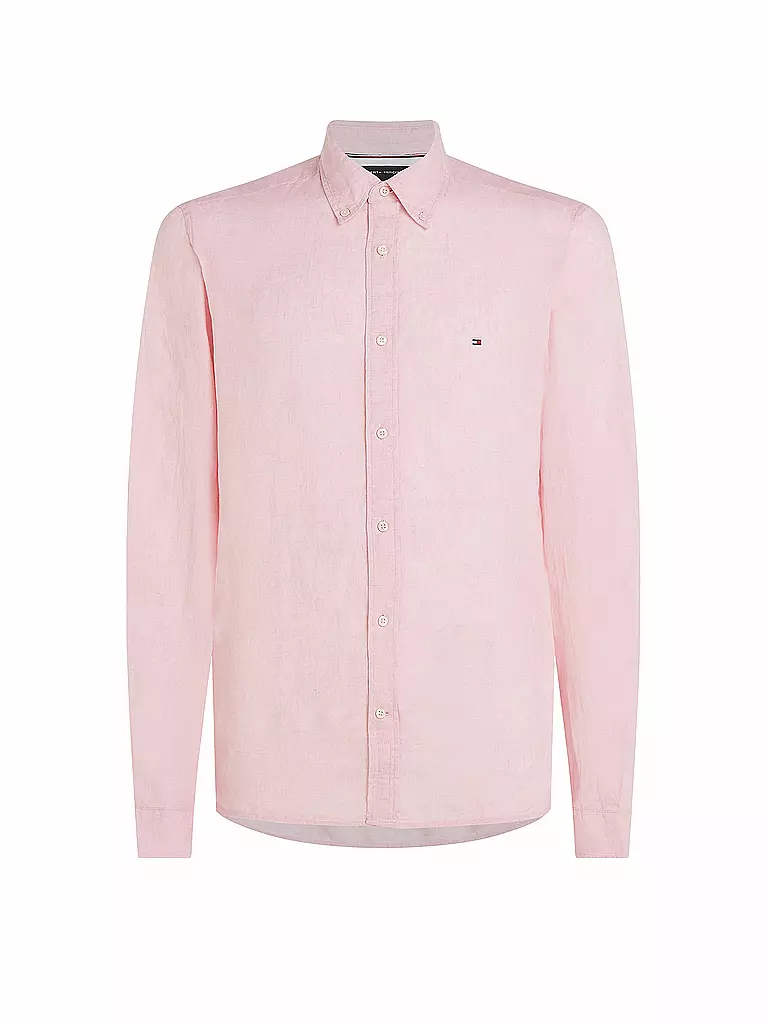 TOMMY HILFIGER Leinenhemd  rosa