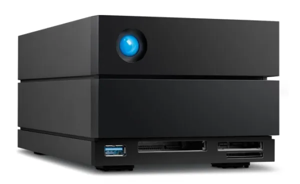 LaCie 2big Dock STLG20000400 - Harddisk-array - 20 TB - 2 bays (SATA-600) - HDD 10 TB x 2 - Thunderbolt 4, USB 3.2 Gen 2 (ekstern) - med 5 års Rescue Data Recovery Service Plan