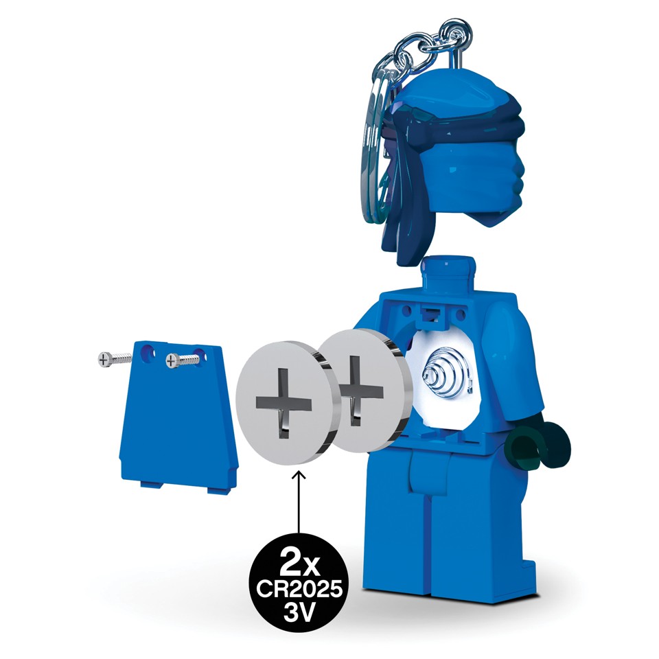 LEGO - Nøglering m/LED Ninjago - Jay