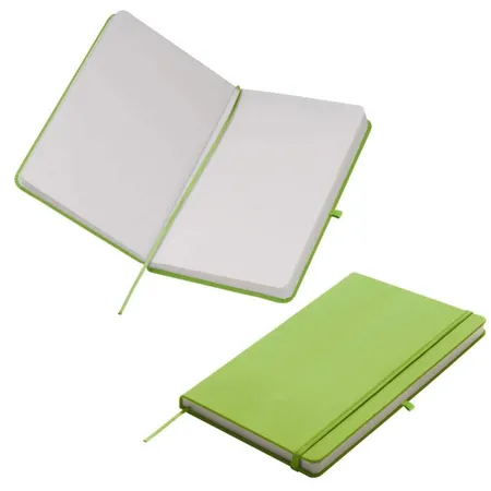 Easy Gifts Notizbuch im samtweichen PU Hardcover mit 160 blanko Seiten, DIN A5, hellgrün