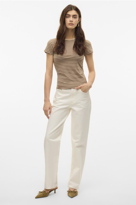 Vero Moda camel dames t-shirt