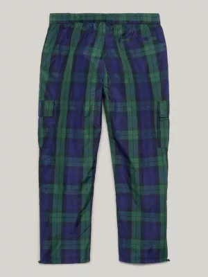 Calças cargo xadrez tartan Tommy x Awake NY