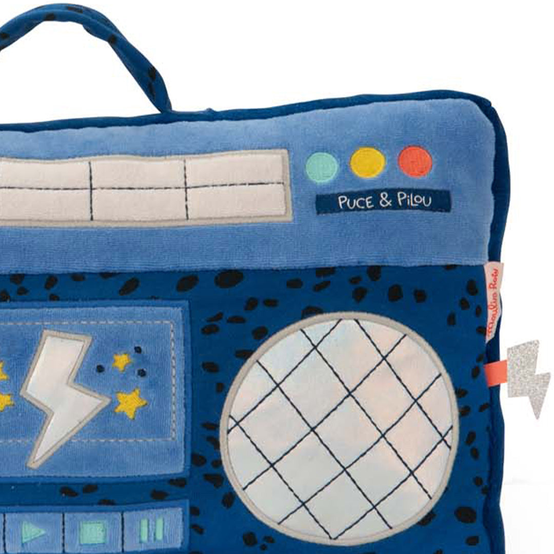 Moulin roty kussen radio puce & pilou