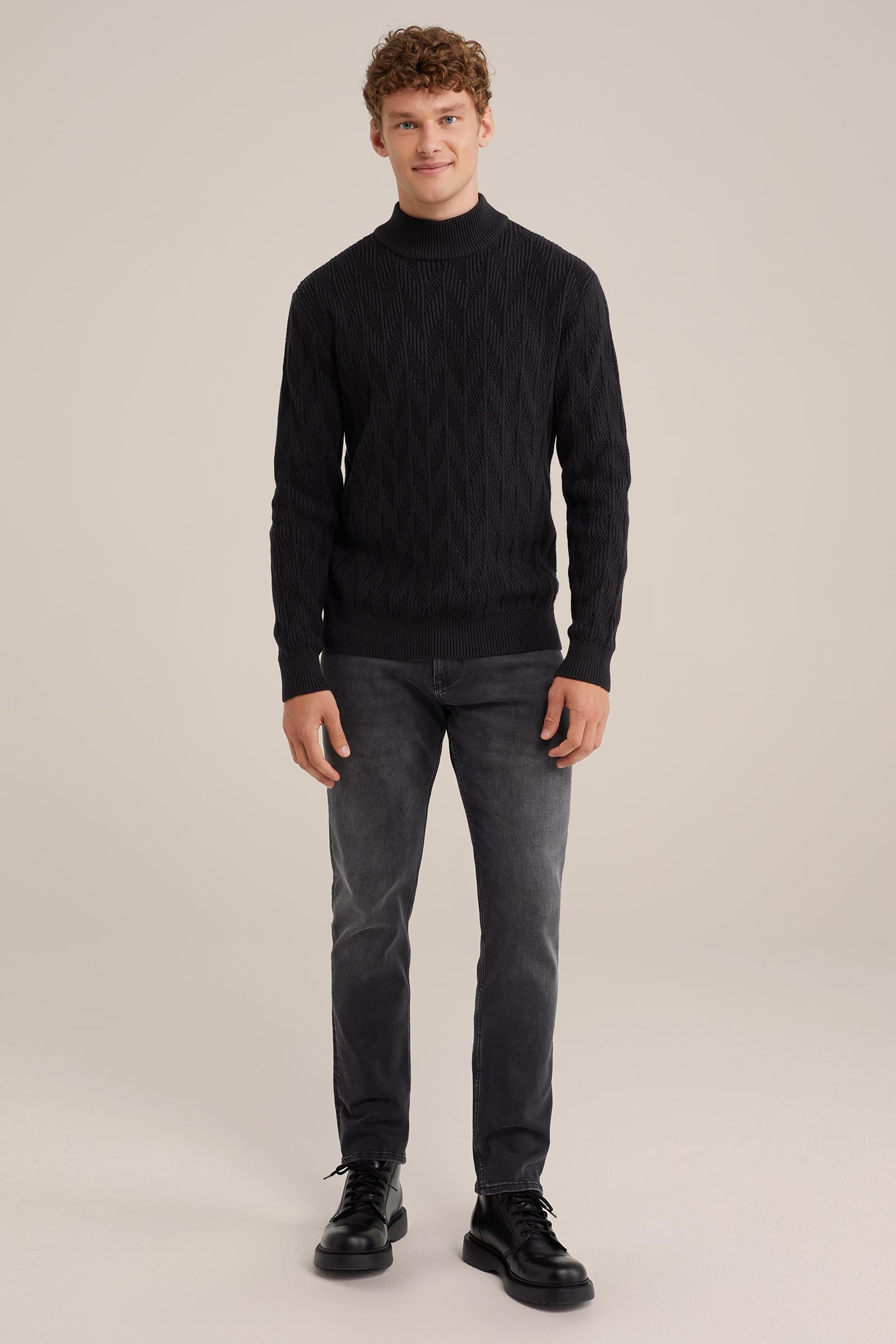 regular fit jeans met comfortstretch Blue Ridge Donkergrijs