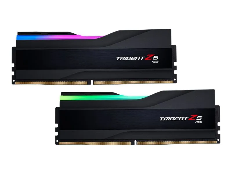 G.Skill Trident Z5 RGB - DDR5 - sæt - 48 GB: 2 x 24 GB - DIMM 288-PIN - 8400 MHz / PC5-67200 - CL40 - 1.4 V - ikke bufferet - on-die ECC - mat sort