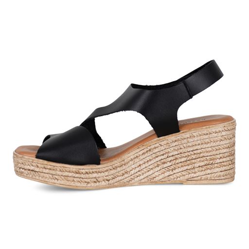 Nordstrand Wedges Low Sandaler, Sort, 42