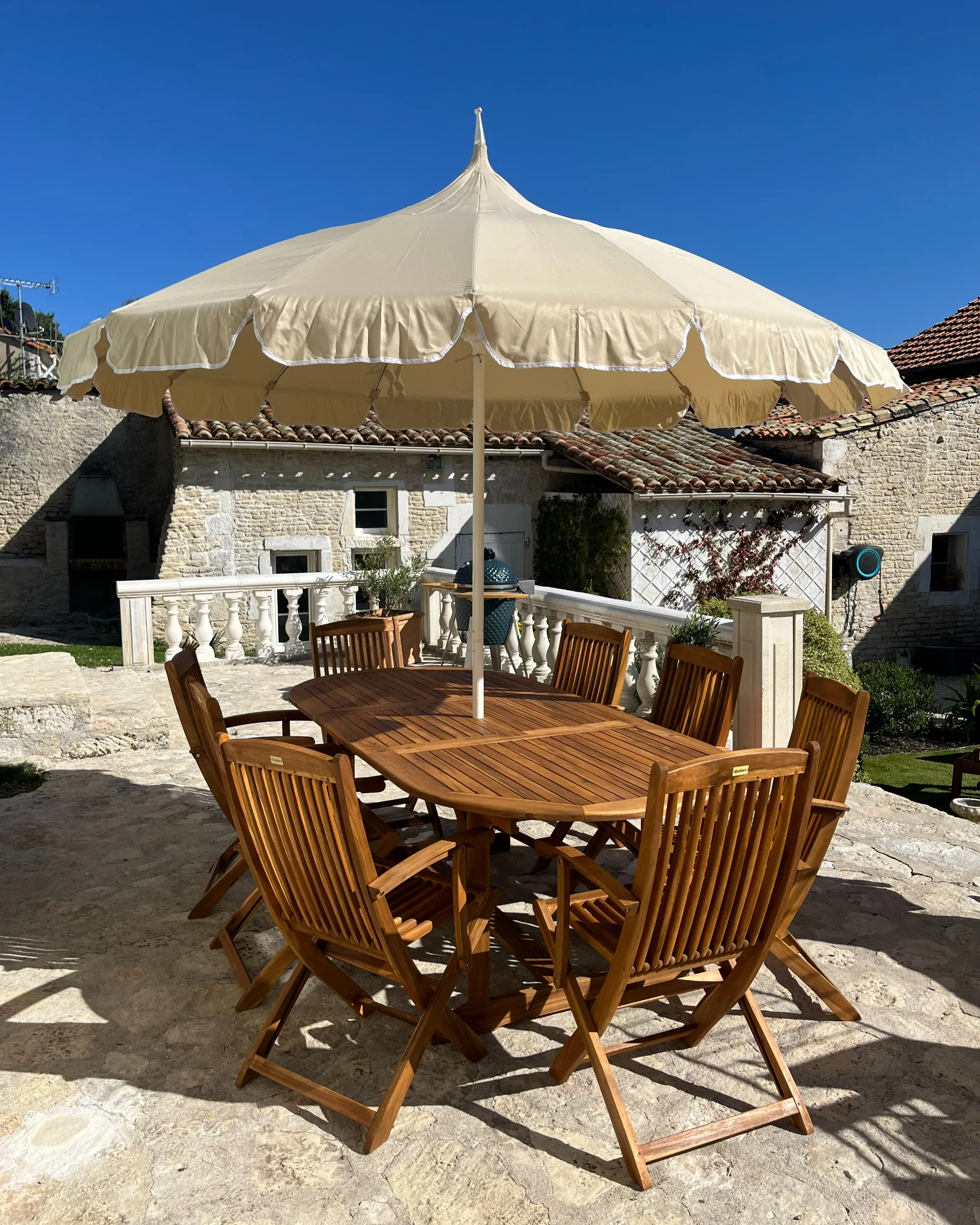 Parasol 245 cm MINOA Beige