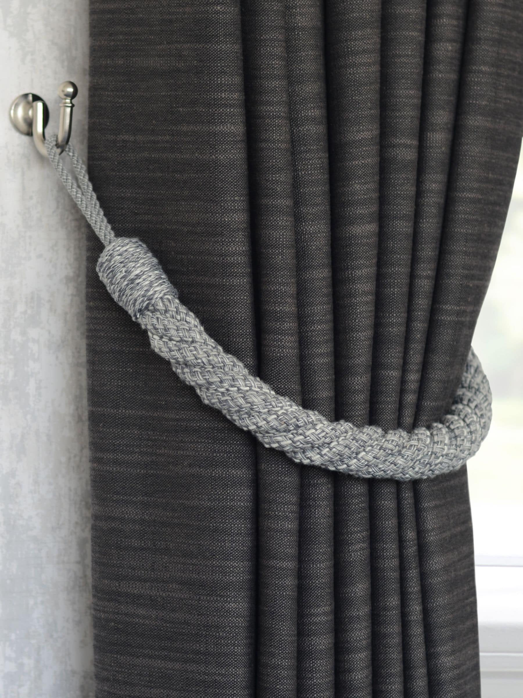 Laura Ashley Set of Two Felton Rope Tie Backs