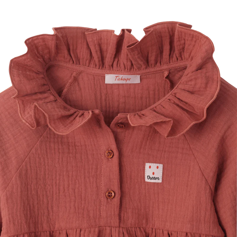 Chemise de nuit terracotta