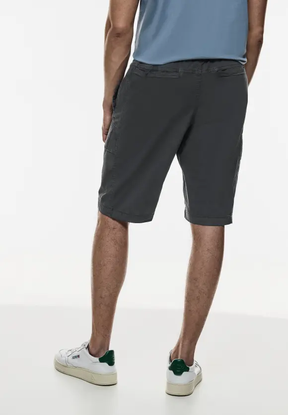 Relaxed Fit Cargoshorts - dark ash grey